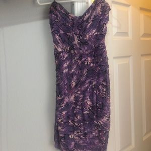 Guess Purple pattern mini dress